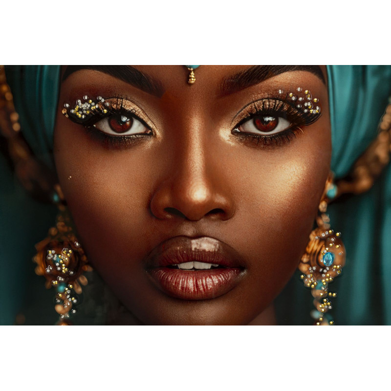 Tableau Maya laqué avec cadre – impression murale design – 50 x 3,5 x 100 cm