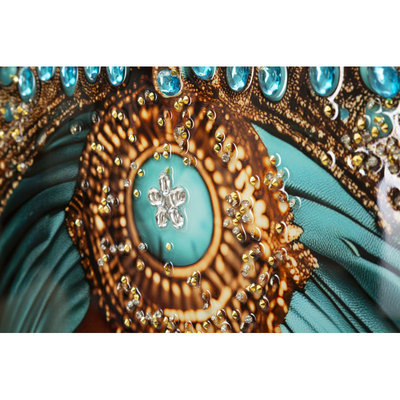 Tableau Maya laqué avec cadre – impression murale design – 50 x 3,5 x 100 cm