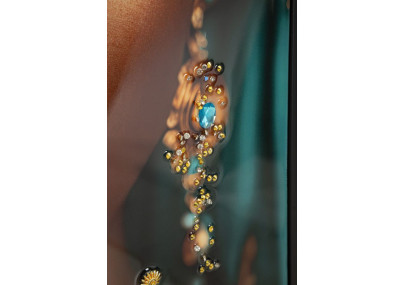 Tableau Maya laqué avec cadre – impression murale design – 50 x 3,5 x 100 cm