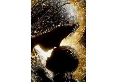 Tableau maternité laqué B avec cadre – décoration murale design – 60 x 3,5 x 90 cm