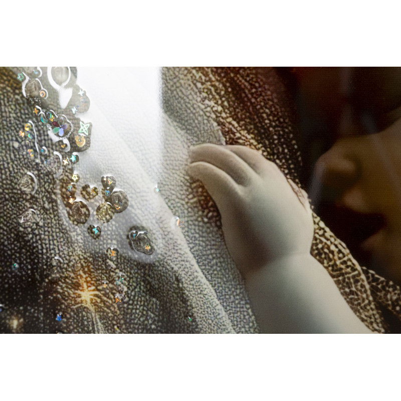 Tableau maternité laqué C avec cadre – impression murale moderne – 60 x 3,5 x 90 cm