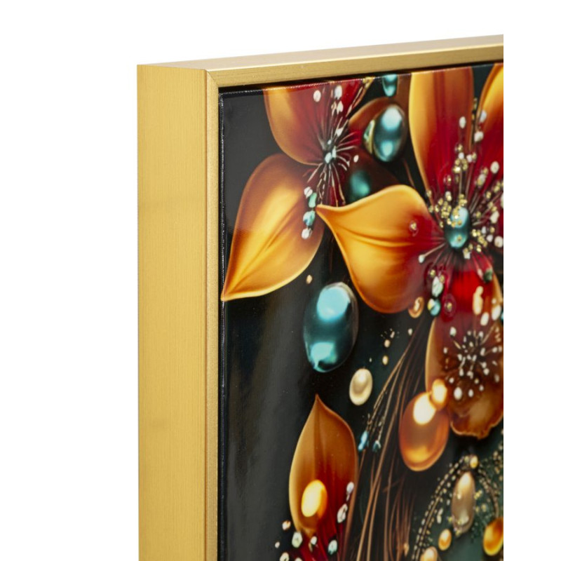 Tableau papillon laqué avec cadre – art mural moderne – 70 x 4 x 100 cm