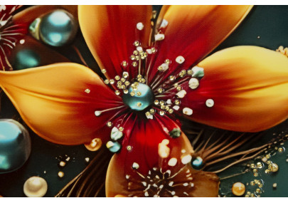 Tableau papillon laqué avec cadre – art mural moderne – 70 x 4 x 100 cm