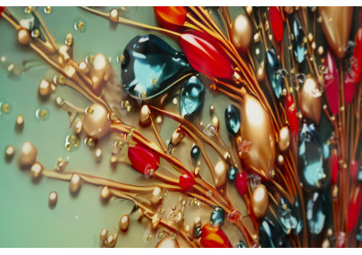 Tableau papillon laqué B avec cadre – décoration murale design – 70 x 4 x 100 cm