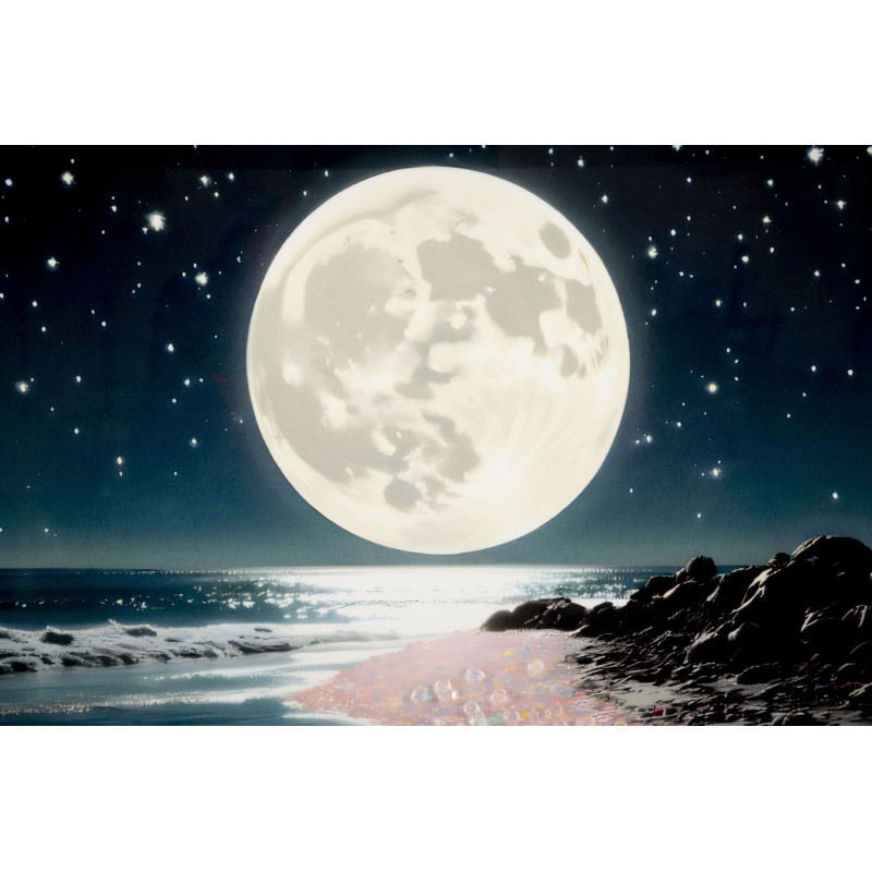 Tableau couleurs laquées A avec cadre – art mural moderne – 60 x 3,5 x 90 cm