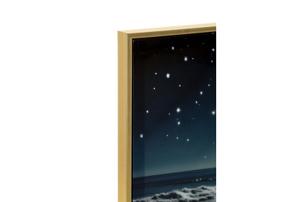 Tableau couleurs laquées A avec cadre – art mural moderne – 60 x 3,5 x 90 cm