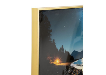 Tableau couleurs laquées B avec cadre – décoration murale contemporaine – 60 x 3,5 x 90 cm