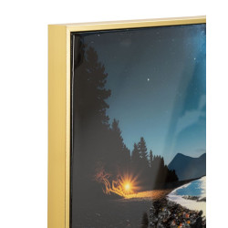 Tableau couleurs laquées B avec cadre – décoration murale contemporaine – 60 x 3,5 x 90 cm