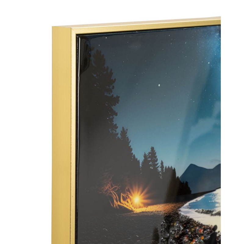 Tableau couleurs laquées B avec cadre – décoration murale contemporaine – 60 x 3,5 x 90 cm