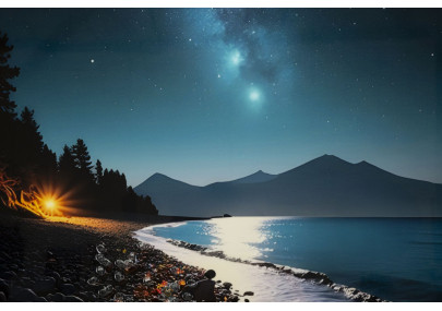 Tableau couleurs laquées B avec cadre – décoration murale contemporaine – 60 x 3,5 x 90 cm