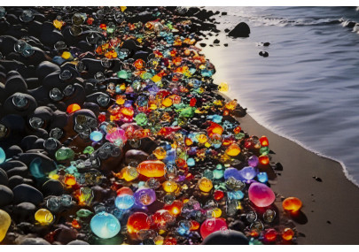 Tableau couleurs laquées B avec cadre – décoration murale contemporaine – 60 x 3,5 x 90 cm