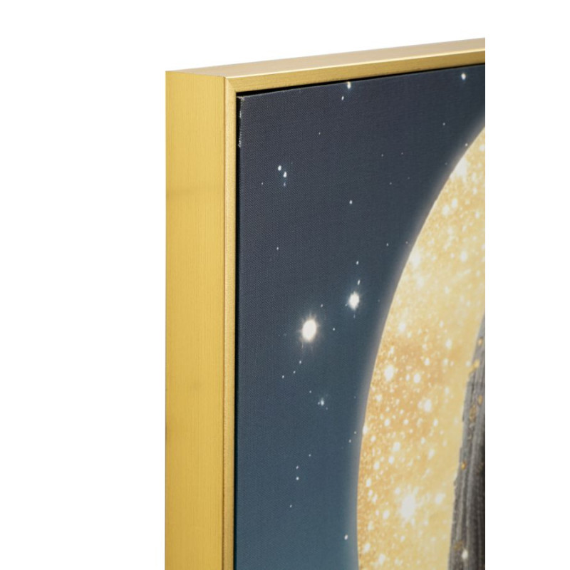 Tableau Vénus LED laqué avec cadre – décoration murale lumineuse – 70 x 4 x 100 cm