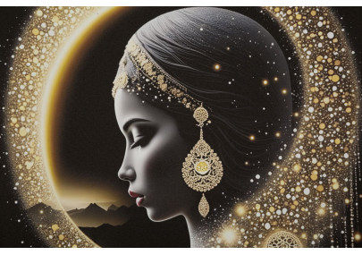 Tableau LED laqué avec cadre – art mural lumineux – 60 x 3,5 x 90 cm