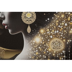 Tableau LED laqué avec cadre – art mural lumineux – 60 x 3,5 x 90 cm