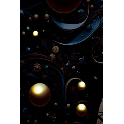Tableau Minerva LED A laqué avec cadre – décoration murale design – 60 x 3,5 x 90 cm