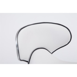 Tabouret de bar chromé Las Vegas V2 blanc