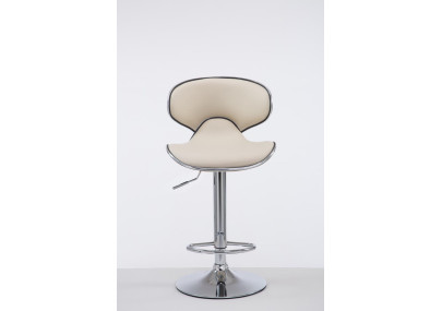 Taburete Las Vegas V2 Crema,Cromado