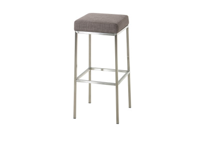 Tabouret de bar en tissu Montreal E80 gris