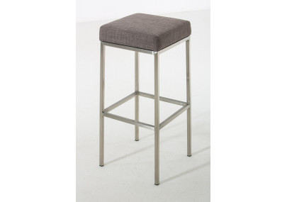 Tabouret de bar en tissu Montreal E80 gris