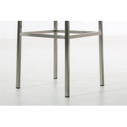 Tabouret de bar en tissu Montreal E80 gris