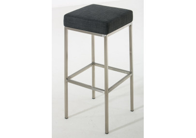 Tabouret de bar Montréal E80, tissu gris foncé