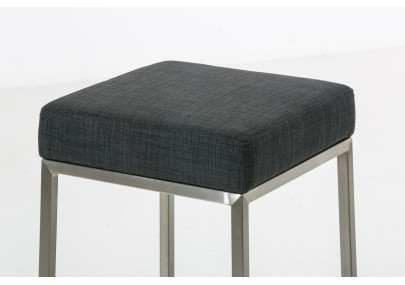 Tabouret de bar Montréal E80, tissu gris foncé