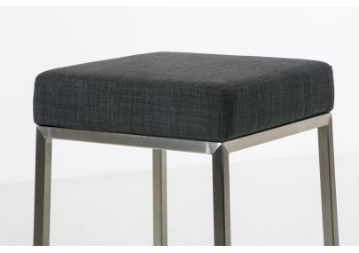 Tabouret de bar Montréal E80, tissu gris foncé