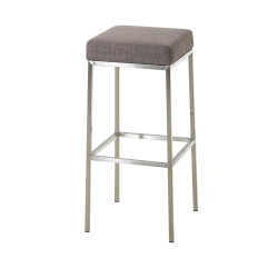 Tabouret de bar en tissu Montreal E85 gris