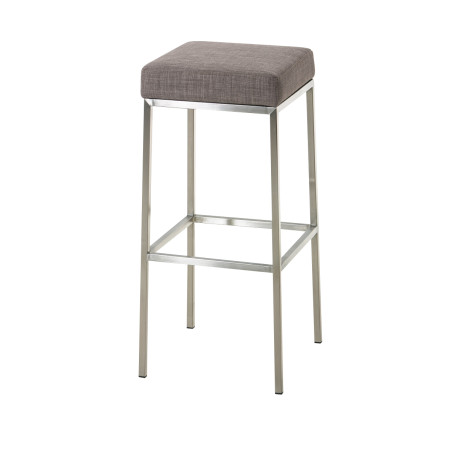 Tabouret de bar en tissu Montreal E85 gris