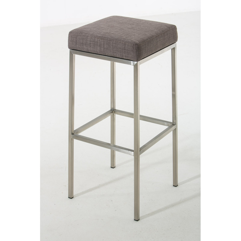 Tabouret de bar en tissu Montreal E85 gris