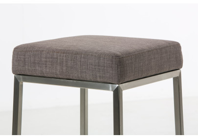 Tabouret de bar en tissu Montreal E85 gris
