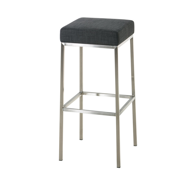 Tabouret de bar en tissu Montreal E85 gris foncé