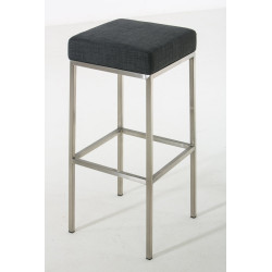 Tabouret de bar en tissu Montreal E85 gris foncé