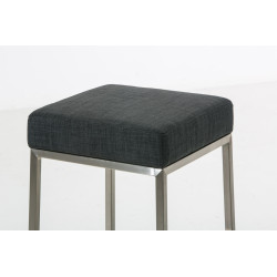 Tabouret de bar en tissu Montreal E85 gris foncé