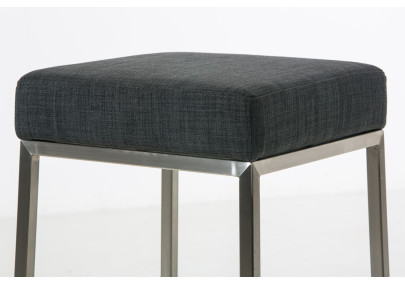 Tabouret de bar en tissu Montreal E85 gris foncé