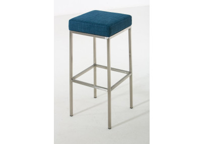 Tabouret de bar Montréal E85, tissu bleu