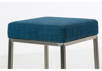Tabouret de bar en tissu Montreal E85 bleu