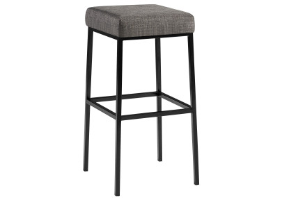 Tabouret de bar Montreal B80, tissu gris