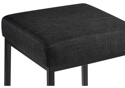 Tabouret de bar Montreal B80, tissu gris foncé