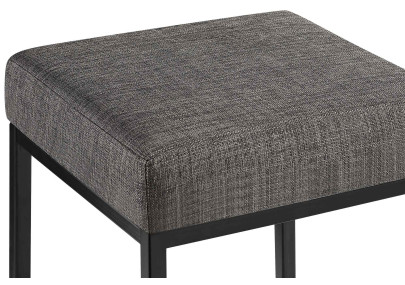 Tabouret de bar en tissu Montreal B85 gris