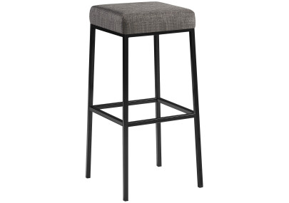 Tabouret de bar en tissu Montreal B85 gris