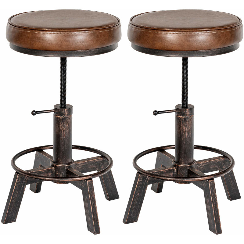 Lot de 2 tabourets Destin bronze