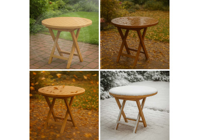 Table de jardin en teck Maharao