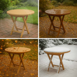 Table de jardin en teck Maharao