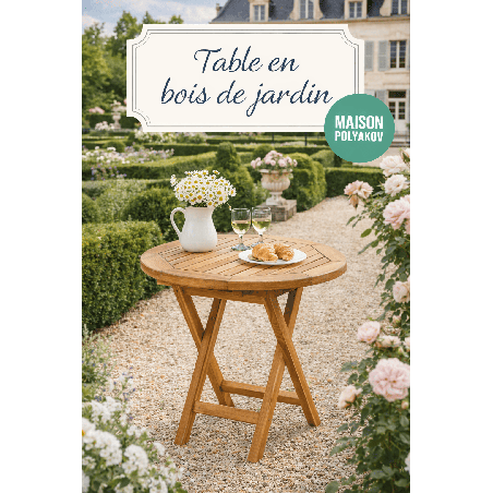 Table de jardin en teck Maharao