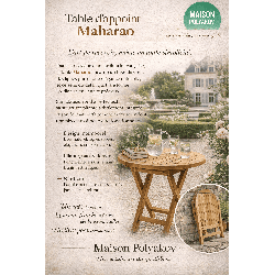 Table de jardin en teck Maharao