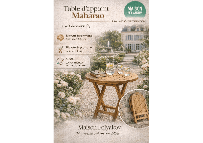 Table de jardin en teck Maharao