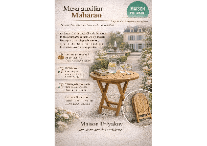 Table de jardin en teck Maharao