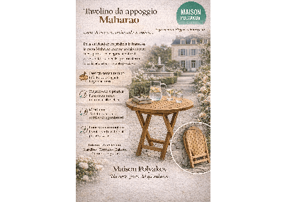 Table de jardin en teck Maharao