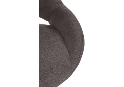 Ensemble de 2 tabourets de bar Milet en tissu gris foncé